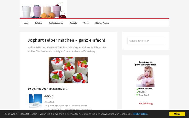 Screenshot of die-joghurt-macher.de