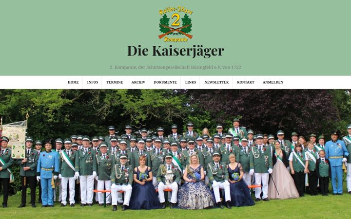 Screenshot of die-kaiserjaeger.de