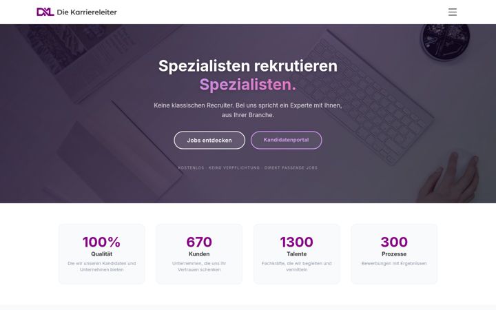 Screenshot of die-karriereleiter.ch