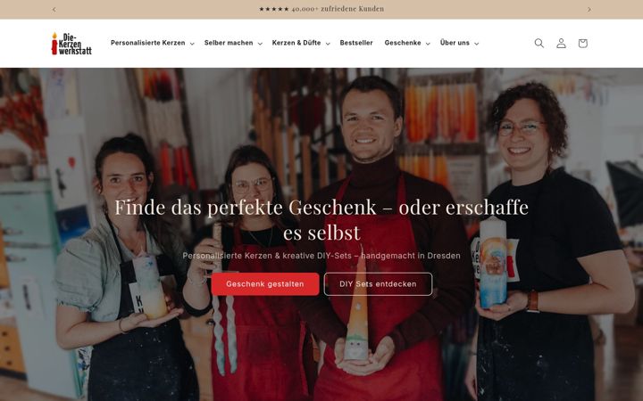 Snímek obrazovky die-kerzenwerkstatt.de