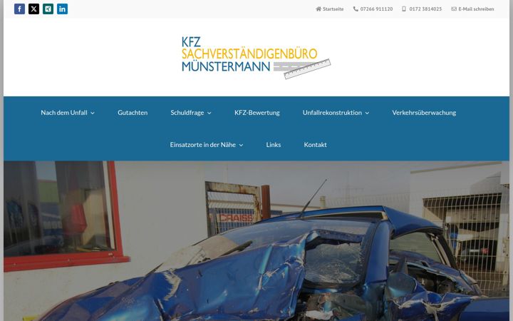 Zrzut ekranu die-kfz-sachverstaendige.de