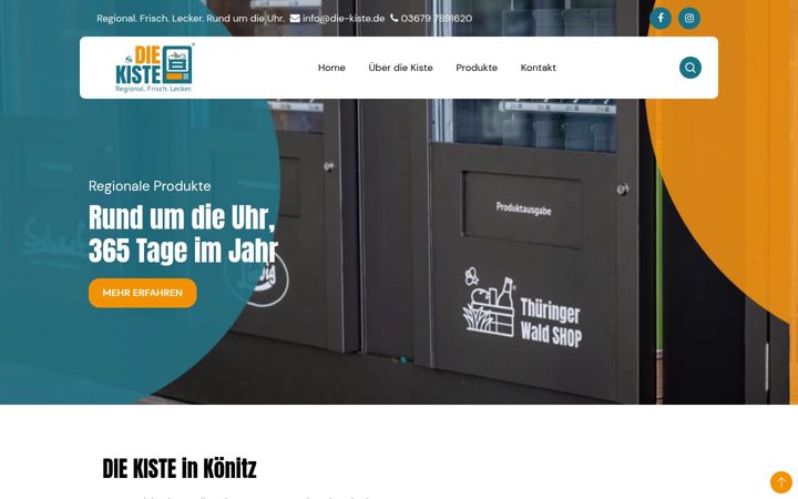 Screenshot of die-kiste.de
