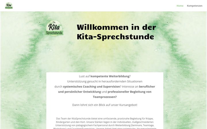 Screenshot von die-kitasprechstunde.de