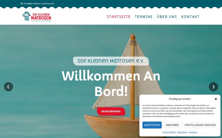 Screenshot of die-kleinen-matrosen.de