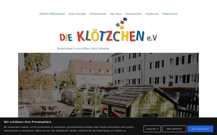 Screenshot of die-kloetzchen.de