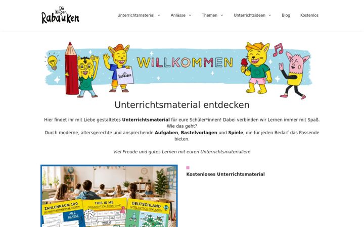 Screenshot von die-klugen-rabauken.de