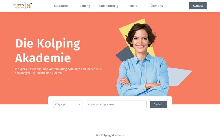 Screenshot von die-kolping-akademie.de