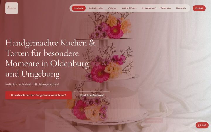 Screenshot of die-kuchenmeisterin.de