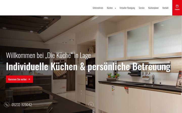 Screenshot von die-kueche-lage.de
