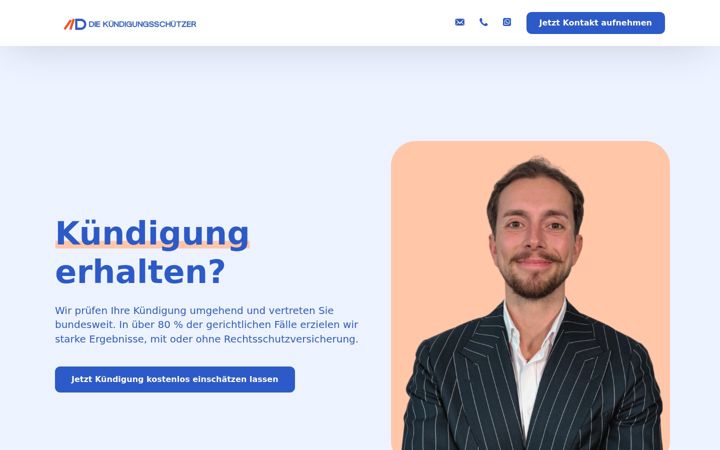 Екранна снимка на die-kuendigungsschuetzer.de