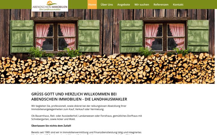 Zrzut ekranu die-landhausmakler.de