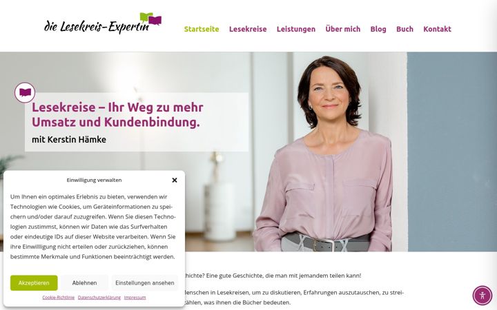 Zrzut ekranu die-lesekreis-expertin.de