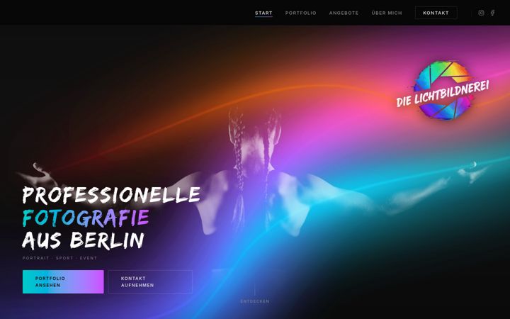 Zrzut ekranu die-lichtbildnerei.de