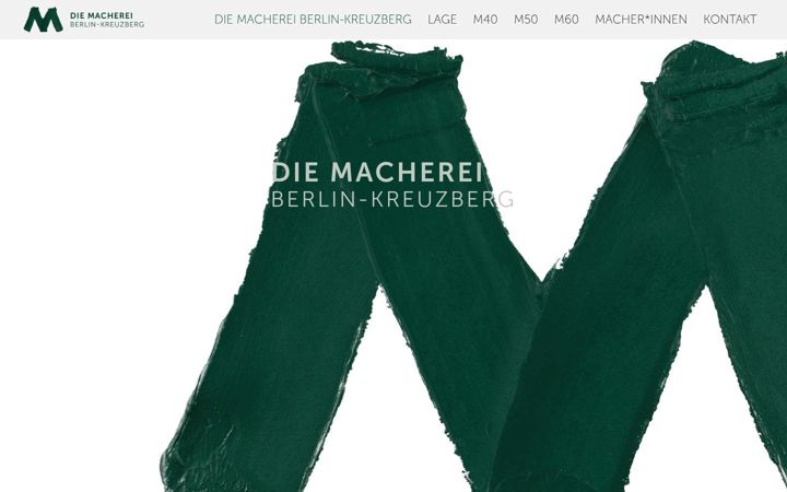 Ekrano kopija die-macherei-kreuzberg.de