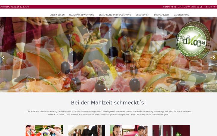 Screenshot του die-mahlzeit-gmbh.de