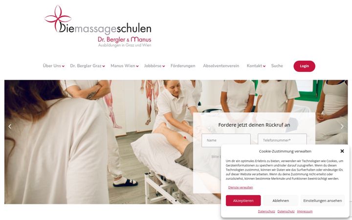 Screenshot of die-massageschulen.at