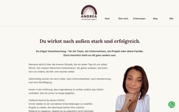 Screenshot von die-mindset-expertin.de