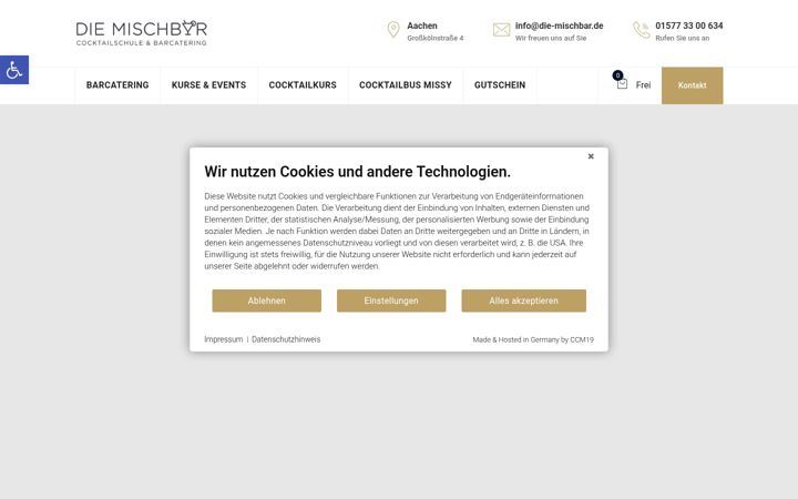 Screenshot von die-mischbar.de