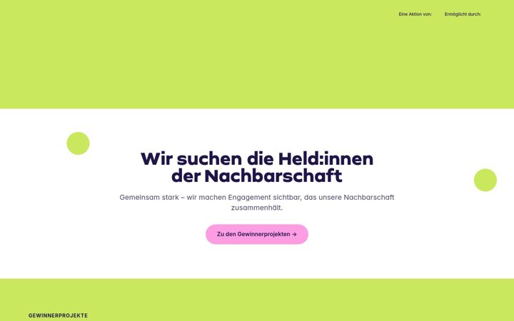 Screenshot di die-nachbarschaftshelden.de