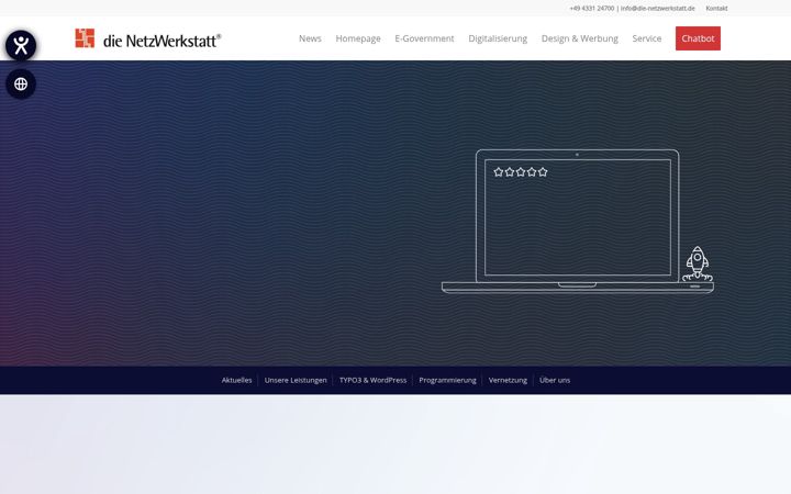 Screenshot di die-netzwerkstatt.de