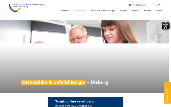 Screenshot of die-orthopaeden-dieburg.de