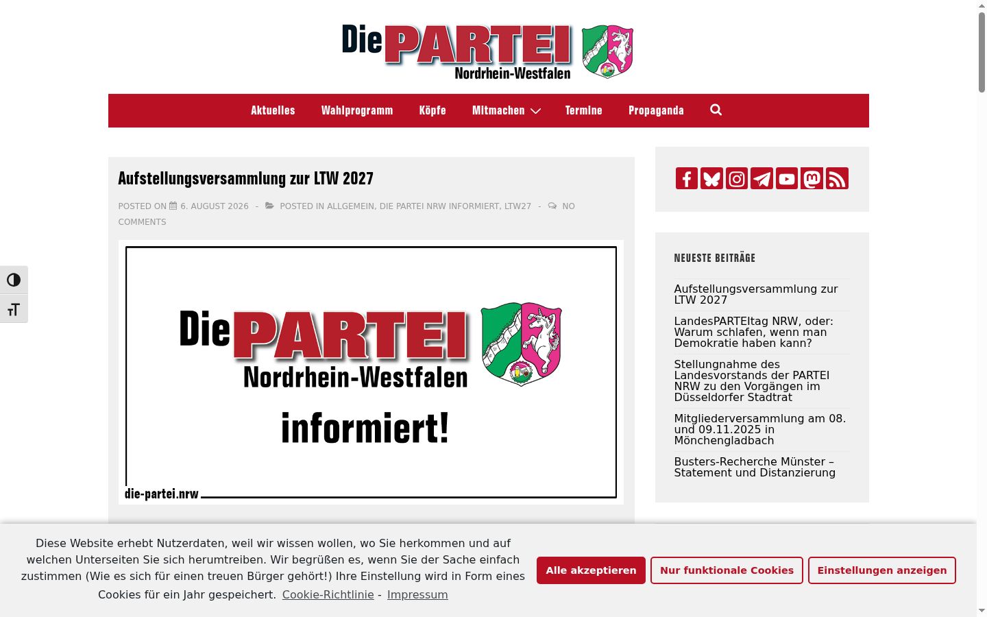 Sutikimo reklamjuostės, rodytos prieš bet kokią sąveiką, ekrano kopija