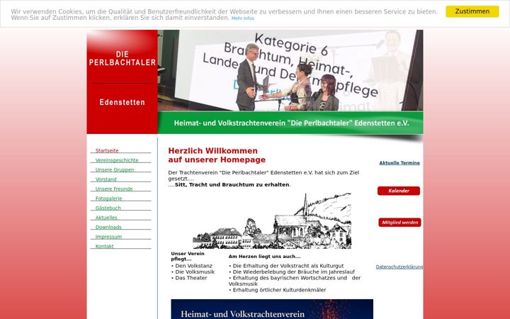Screenshot of die-perlbachtaler.de