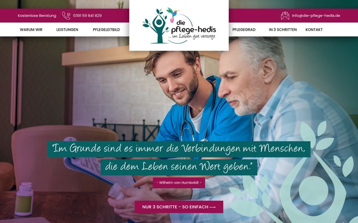 Screenshot of die-pflege-hedis.de