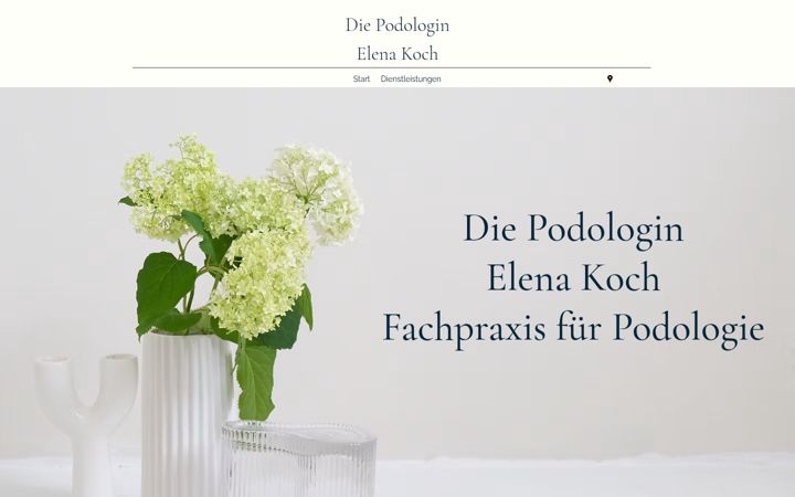 Screenshot von die-podologin.info