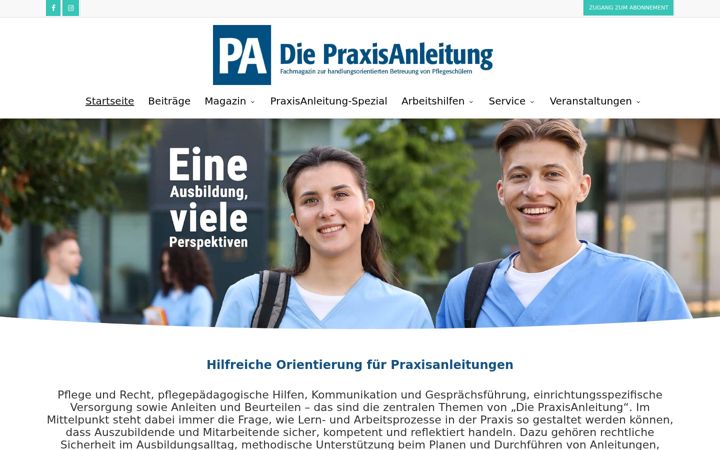 Screenshot of die-praxisanleitung.de