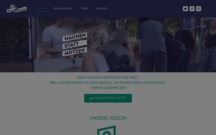 Screenshot von die-quernetzer.de
