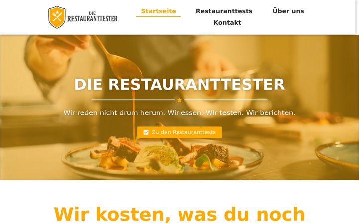 Screenshot of die-restauranttester.com