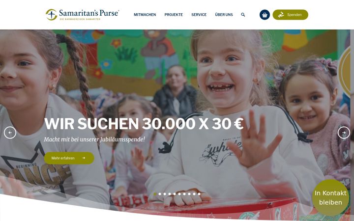 Ekrano kopija die-samariter.org