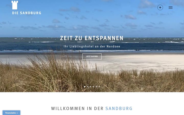 Screenshot of die-sandburg.com