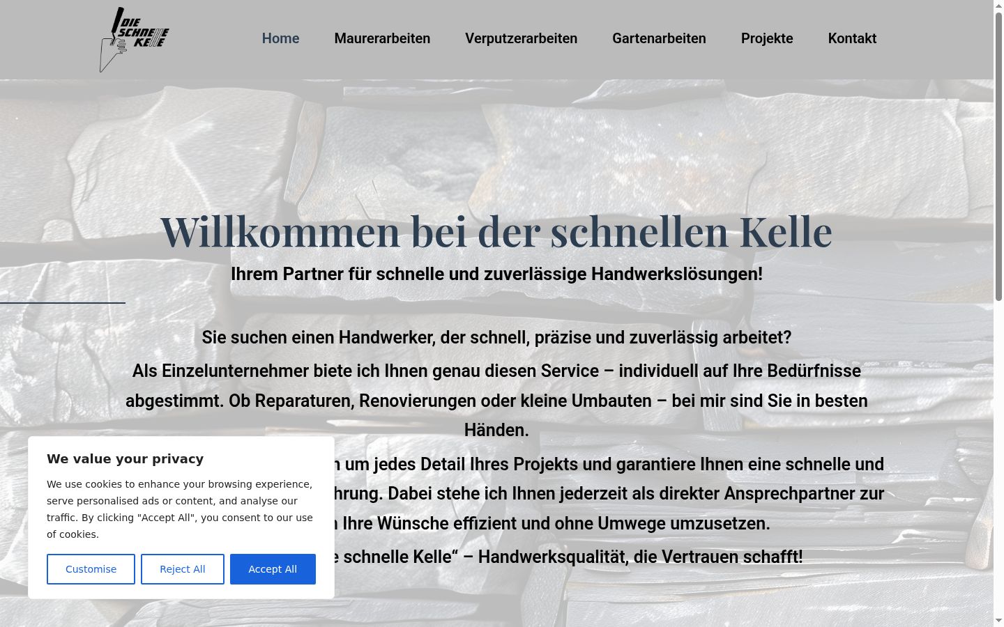 Sutikimo reklamjuostės, rodytos prieš bet kokią sąveiką, ekrano kopija