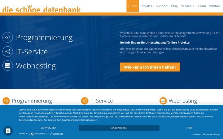 Ekrano kopija die-schoene-datenbank.de