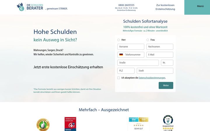 Screenshot of die-schulden-berater.de