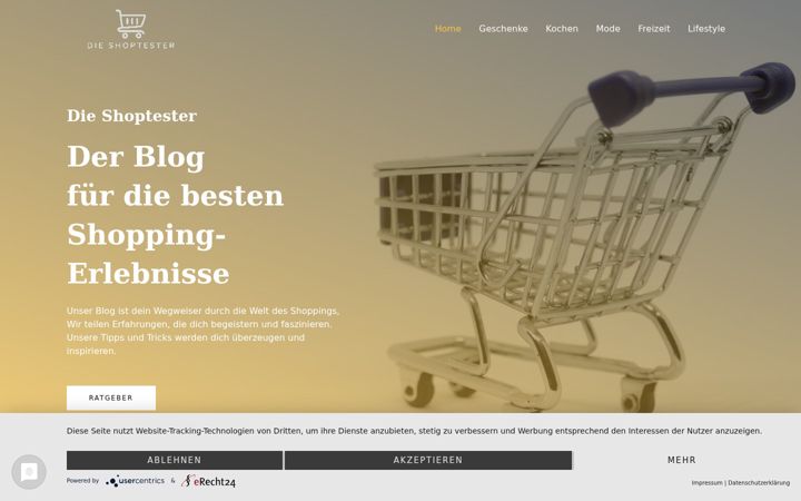 Screenshot of die-shoptester.de