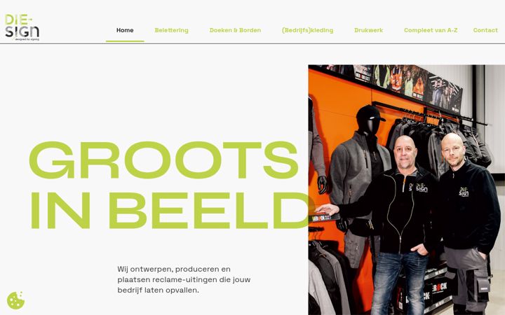 Screenshot of die-sign.nl