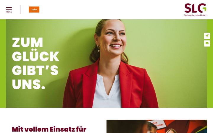 Kuvakaappaus sivustosta die-slg.de