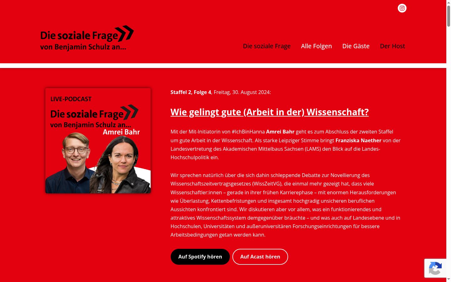 Screenshot des Einwilligungsbanners vor jeglicher Interaktion
