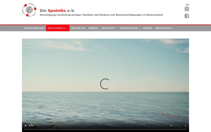 Ekraanipilt saidist die-sputniks.de