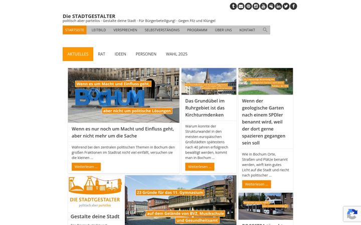 Ekraanipilt saidist die-stadtgestalter.de