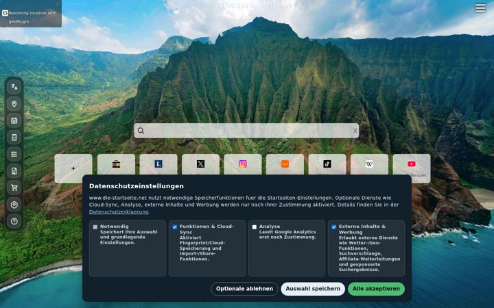 Екранна снимка на die-startseite.net