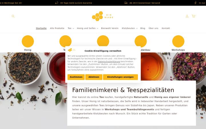 Screenshot of die-wabe.de