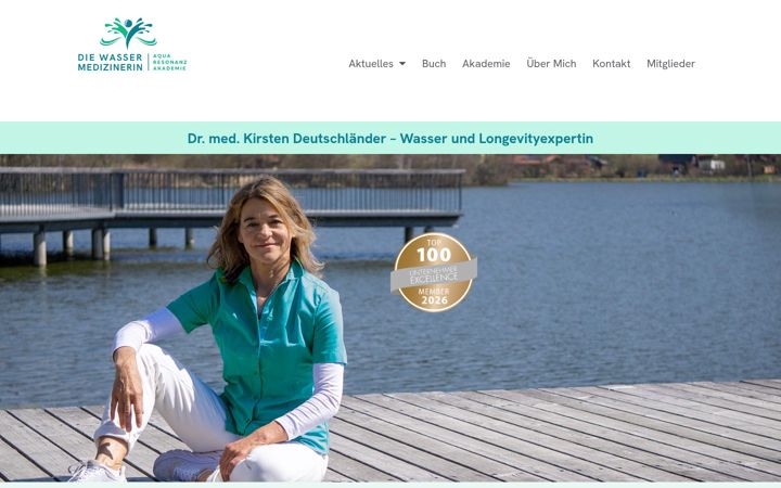 Screenshot of die-wassermedizinerin.de