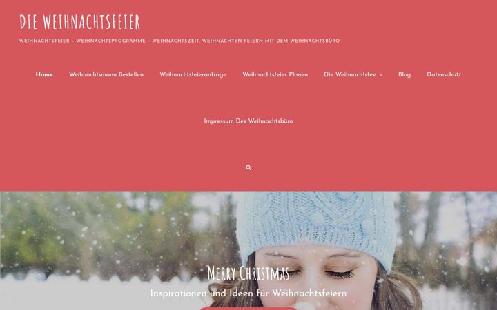 Screenshot of die-weihnachtsfeier.de