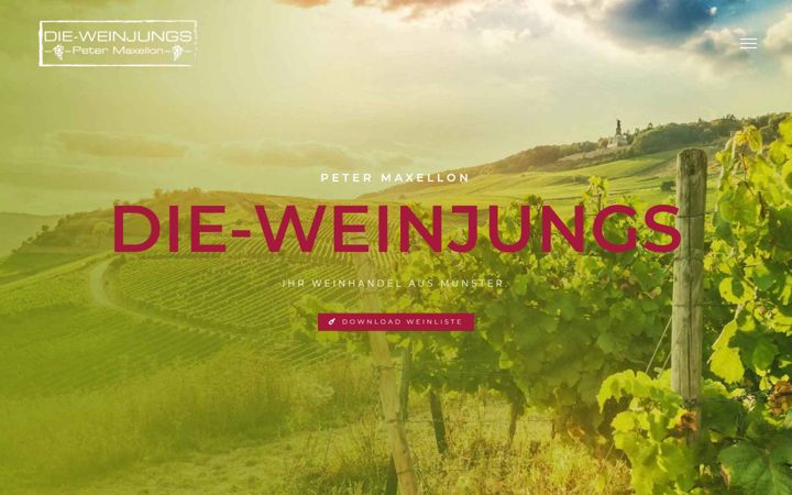 Ekrano kopija die-weinjungs.de