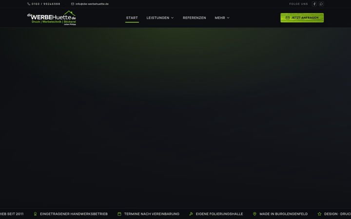 Screenshot of die-werbehuette.de