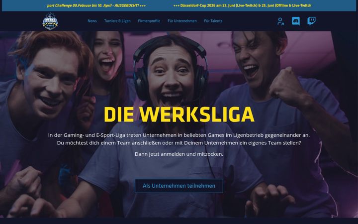 Screenshot of die-werksliga.de